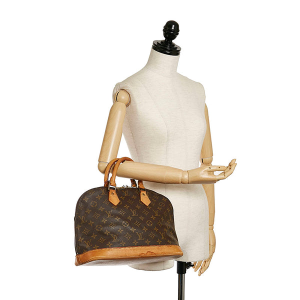 ルイ ヴィトン モノグラム アルマPM ハンドバッグ M51130 ブラウン PVC レザー レディース LOUIS VUITTON 【中古】
