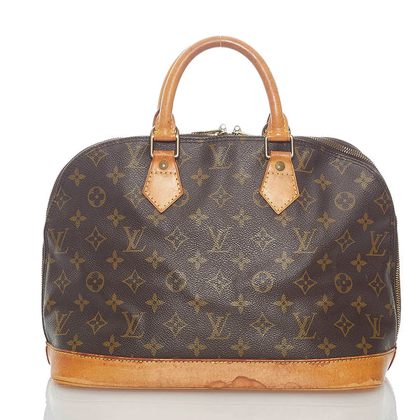 ルイ ヴィトン モノグラム アルマPM ハンドバッグ M51130 ブラウン PVC レザー レディース LOUIS VUITTON 【中古】