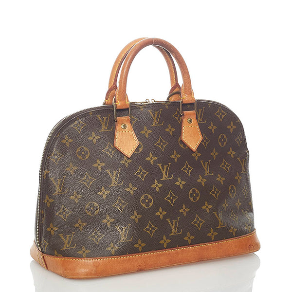 ルイ ヴィトン モノグラム アルマ 旧型 ハンドバッグ M51130 ブラウン PVC レザー レディース LOUIS VUITTON 【中古】