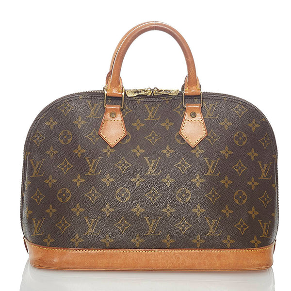 ルイ ヴィトン モノグラム アルマ 旧型 ハンドバッグ M51130 ブラウン PVC レザー レディース LOUIS VUITTON 【中古】