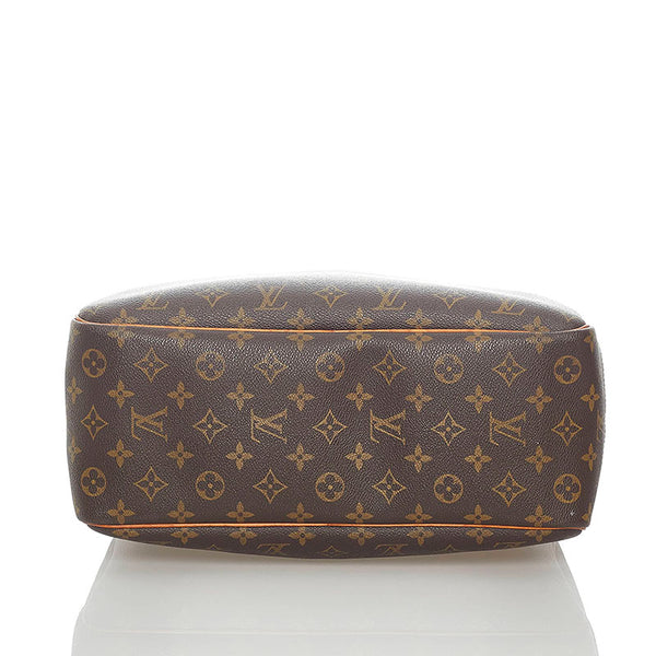 ルイ ヴィトン モノグラム ドーヴィル ハンドバッグ M47270 ブラウン PVC レザー レディース LOUIS VUITTON 【中古】