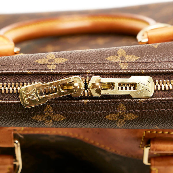 ルイ ヴィトン モノグラム ドーヴィル ハンドバッグ M47270 ブラウン PVC レザー レディース LOUIS VUITTON 【中古】