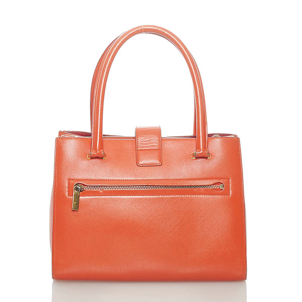 サルヴァトーレフェラガモ ガンチーニ ハンドバッグ AU-21 / D658 オレンジ レザー レディース Salvatore Ferragamo 【中古】