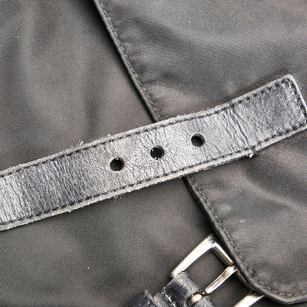 プラダ 斜めがけ ショルダー ブラック ナイロン レディース PRADA 【中古】