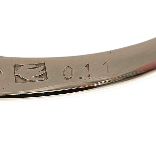 セイコー Pt900 プラチナ ダイヤ0.11ct リング 指輪 レディース SEIKO 15号 【中古】