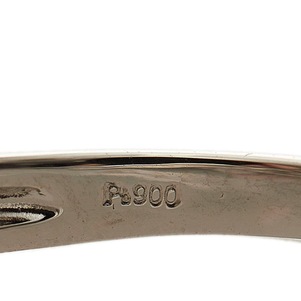セイコー Pt900 プラチナ ダイヤ0.11ct リング 指輪 レディース SEIKO 15号 【中古】