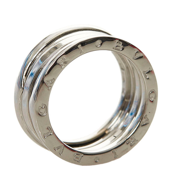 ブルガリ K18WG ホワイトゴールド ビーゼロワン 3バンドリング リング 指輪 レディース BVLGARI 12号 【中古】