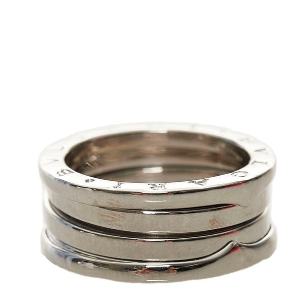 ブルガリ K18WG ホワイトゴールド ビーゼロワン 3バンドリング リング 指輪 レディース BVLGARI 12号 【中古】
