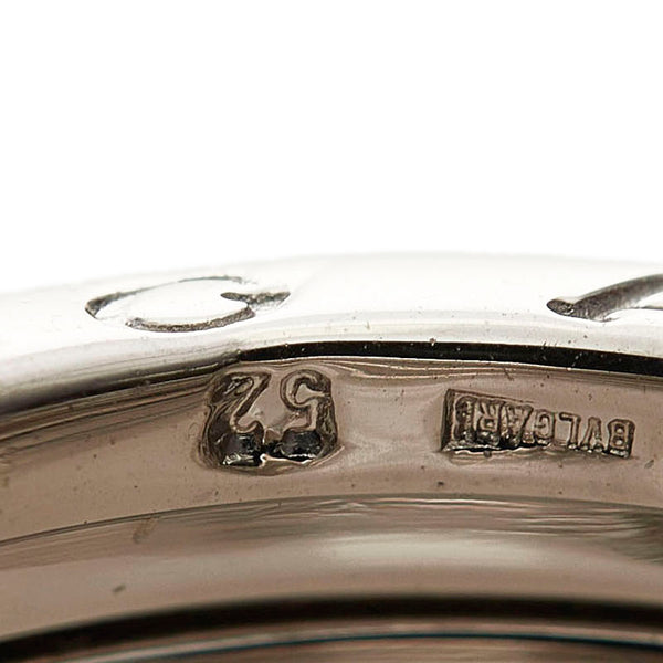 ブルガリ K18WG ホワイトゴールド ビーゼロワン 3バンドリング リング 指輪 レディース BVLGARI 12号 【中古】