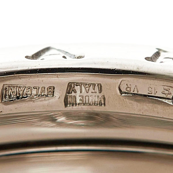 ブルガリ K18WG ホワイトゴールド ビーゼロワン 3バンドリング リング 指輪 レディース BVLGARI 12号 【中古】