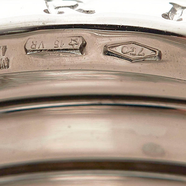 ブルガリ K18WG ホワイトゴールド ビーゼロワン 3バンドリング リング 指輪 レディース BVLGARI 12号 【中古】