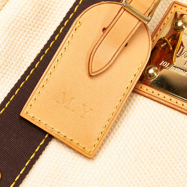 ルイ ヴィトン アンティグア カバ PM ミニトート ハンドバッグ M40039 エクリュ ホワイト キャンバス レザー レディース LOUIS VUITTON 【中古】