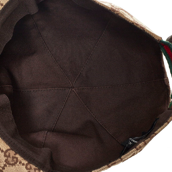 グッチ シェリー GGキャンバス キャップ ベージュ ポリエステル コットン レディース GUCCI 【中古】