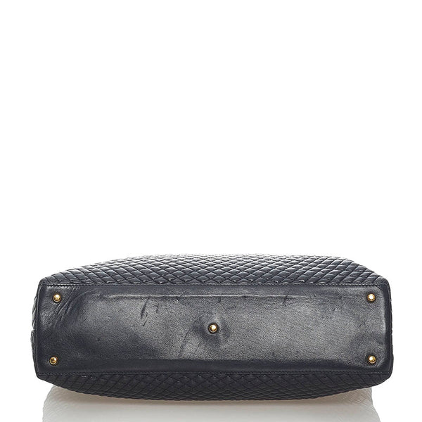 バリー チェーン ショルダーバッグ ブラック レザー レディース BALLY 【中古】