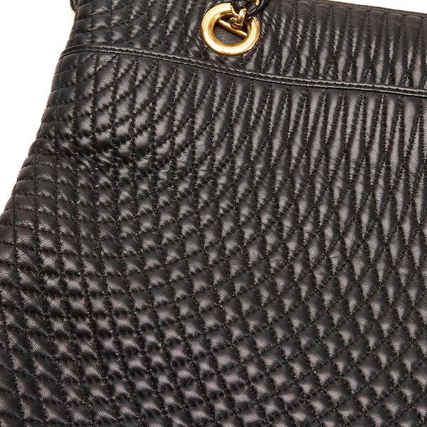 バリー チェーン ショルダーバッグ ブラック レザー レディース BALLY 【中古】