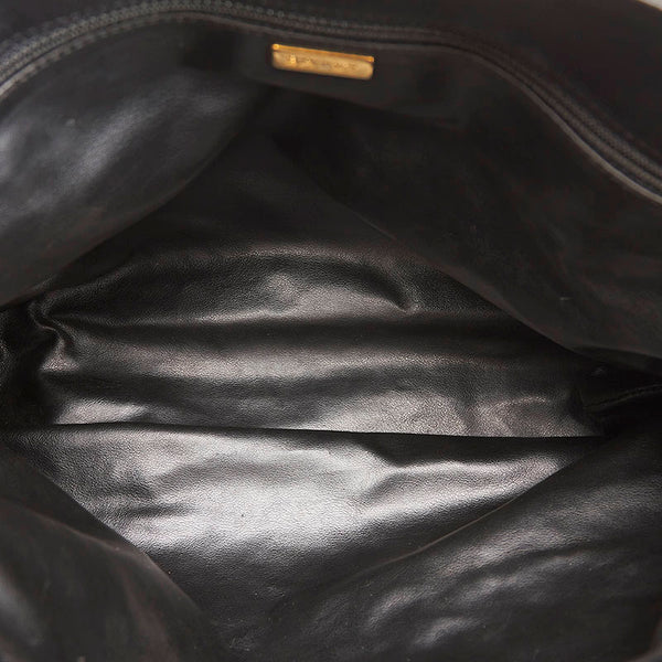 バリー チェーン ショルダーバッグ ブラック レザー レディース BALLY 【中古】