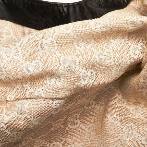 グッチ ソフト スティラップ ショルダーバッグ 296856 ブラック レザー レディース GUCCI 【中古】