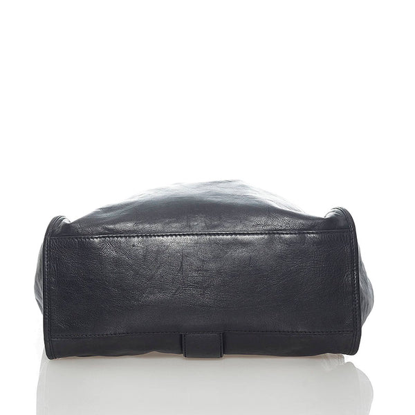 グッチ ソフト スティラップ ショルダーバッグ 296856 ブラック レザー レディース GUCCI 【中古】