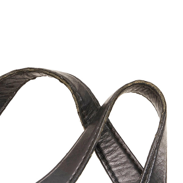 グッチ ソフト スティラップ ショルダーバッグ 296856 ブラック レザー レディース GUCCI 【中古】