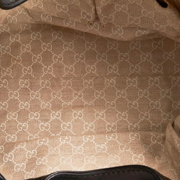 グッチ ソフト スティラップ ショルダーバッグ 296856 ブラック レザー レディース GUCCI 【中古】