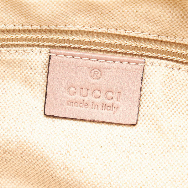 グッチ GGナイロン 斜め掛け ショルダーバッグ 314529 グレー ピンク ナイロン レザー レディース GUCCI 【中古】
