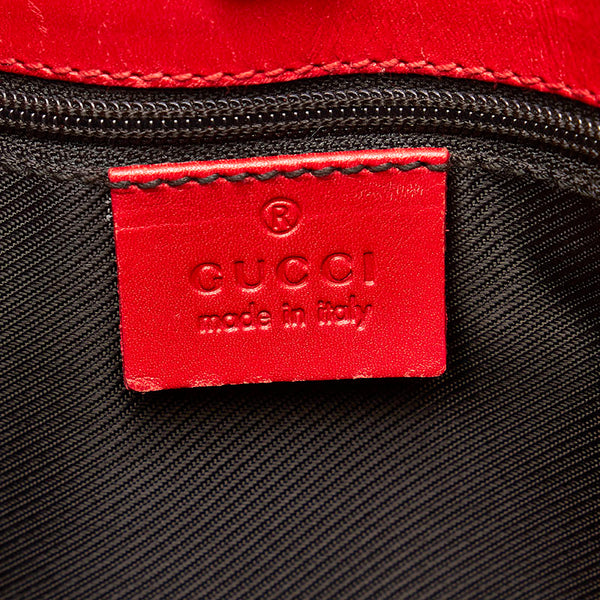 グッチ GGキャンバス ショルダーバッグ 0014231 ネイビー レッド キャンバス レザー レディース GUCCI 【中古】