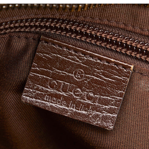 グッチ GGスプリーム トートバッグ 181086 ベージュ ブラウン PVC レザー レディース GUCCI 【中古】