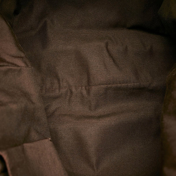 グッチ GGキャンバス アビー ハンドバッグ トートバッグ 130739 ベージュ ブラウン キャンバス レザー レディース GUCCI 【中古】