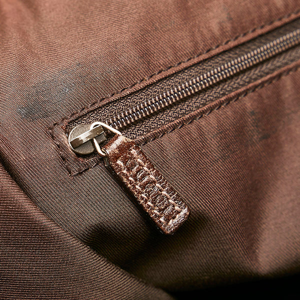 グッチ GGキャンバス アビー ハンドバッグ トートバッグ 130739 ベージュ ブラウン キャンバス レザー レディース GUCCI 【中古】