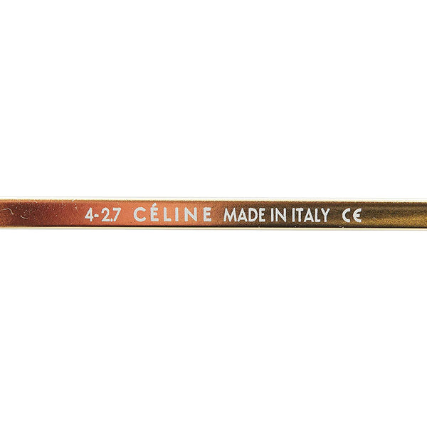 セリーヌ ボストン型 サングラス CL40011U レッド ゴールド ブラウン プラスチック メタル レディース CELINE 【中古】