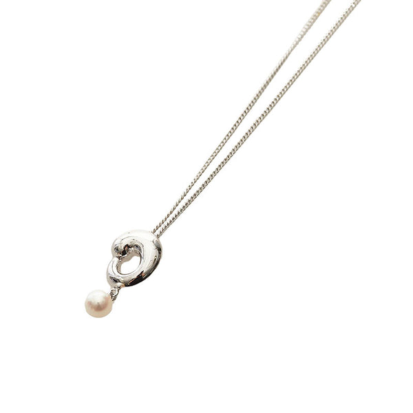 タサキ パール ネックレス 真珠 SV925 シルバー レディース TASAKI 【中古】