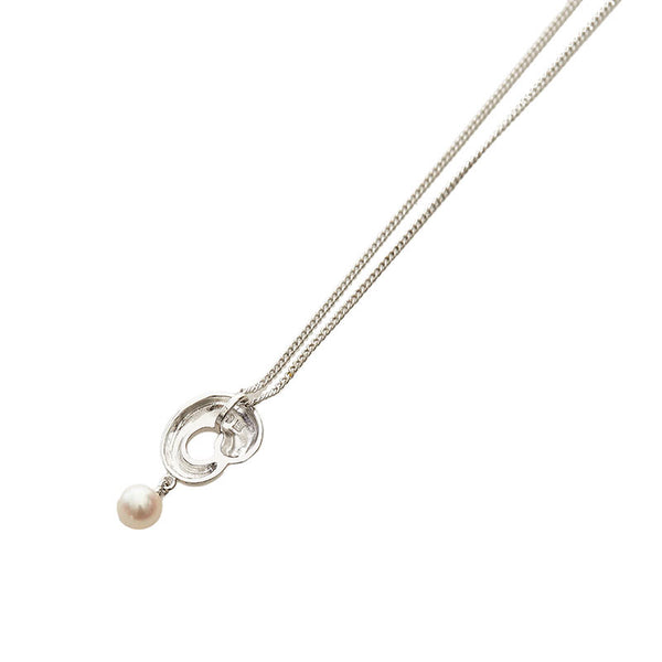 タサキ パール ネックレス 真珠 SV925 シルバー レディース TASAKI 【中古】