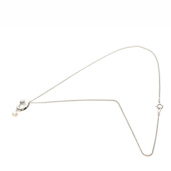 タサキ パール ネックレス 真珠 SV925 シルバー レディース TASAKI 【中古】