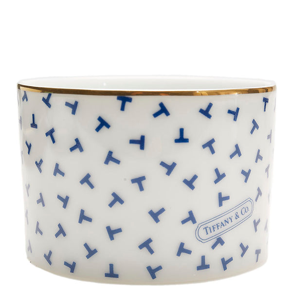 ティファニー ダンシングT ディナーセット 食器セット 16点 ホワイト ブルー 陶器 レディース TIFFANY&Co. 【中古】
