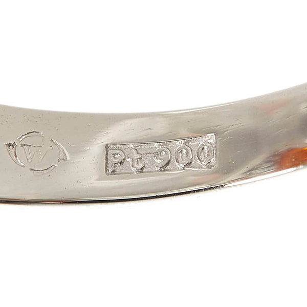 Pt900 プラチナ ファイアオパール2.30ct ダイヤ0.47ct リング 指輪 レディース 12号 【中古】