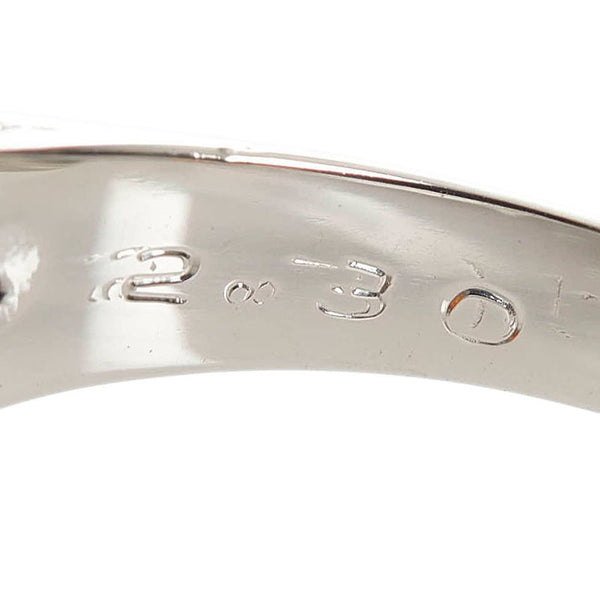 Pt900 プラチナ ファイアオパール2.30ct ダイヤ0.47ct リング 指輪 レディース 12号 【中古】