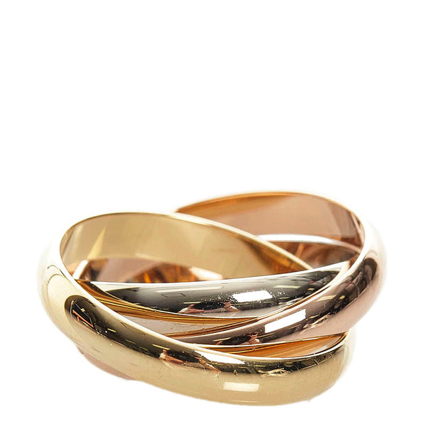 カルティエ トリニティ スリーカラー リング 指輪 K18YG イエローゴールド K18WG ホワイトゴールド K18WG ピンクゴールド レディース CARTIER 【中古】