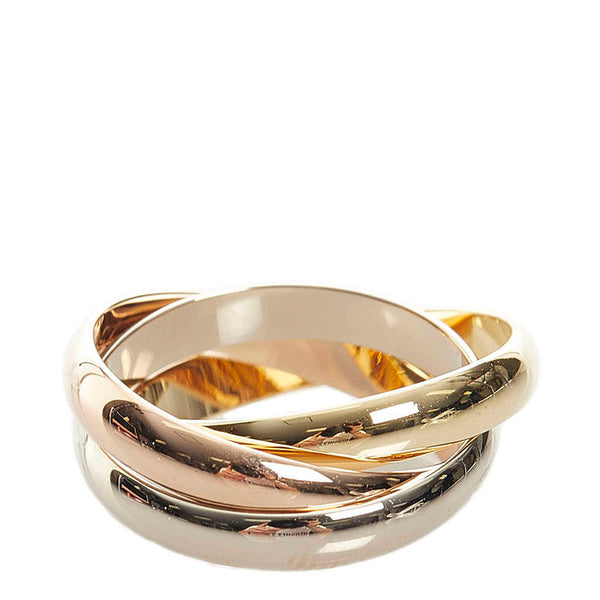 カルティエ トリニティ スリーカラー リング 指輪 K18YG イエローゴールド K18WG ホワイトゴールド K18WG ピンクゴールド レディース CARTIER 【中古】