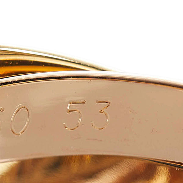 カルティエ トリニティ スリーカラー リング 指輪 K18YG イエローゴールド K18WG ホワイトゴールド K18WG ピンクゴールド レディース CARTIER 【中古】