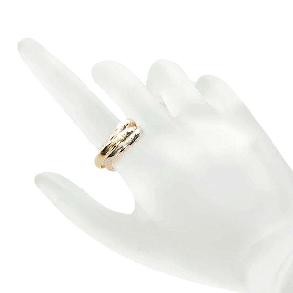 カルティエ トリニティ スリーカラー リング 指輪 K18YG イエローゴールド K18WG ホワイトゴールド K18WG ピンクゴールド レディース CARTIER 【中古】