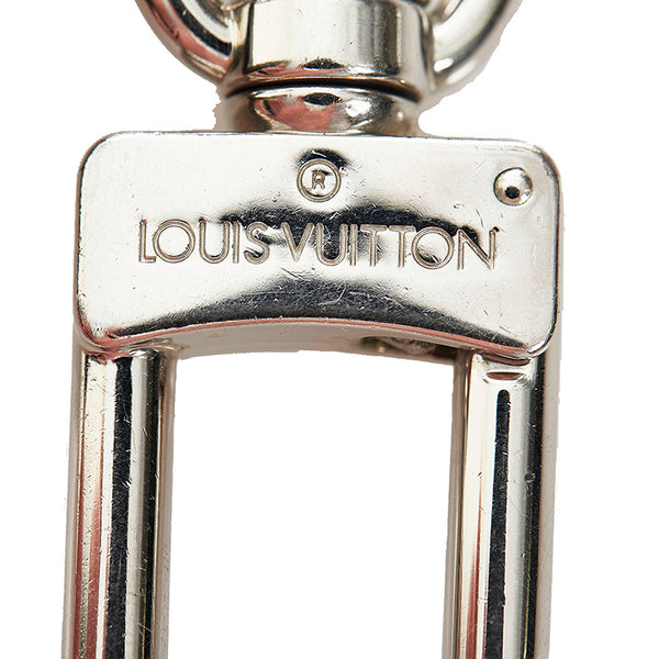 ルイ ヴィトン LVサークル キーリング M67362 シルバー ブラック メタル レザー メンズ LOUIS VUITTON 【中古】