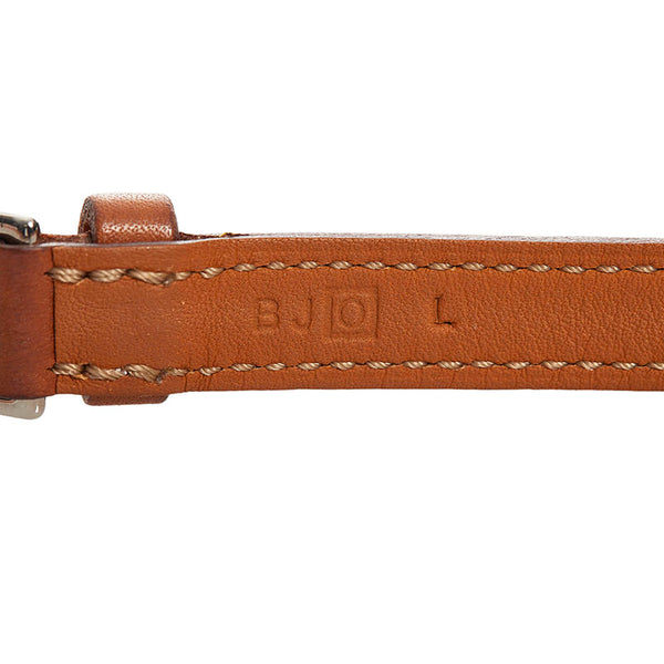 エルメス エトリヴィエール ブレスレット ブラウン レザー レディース HERMES 【中古】