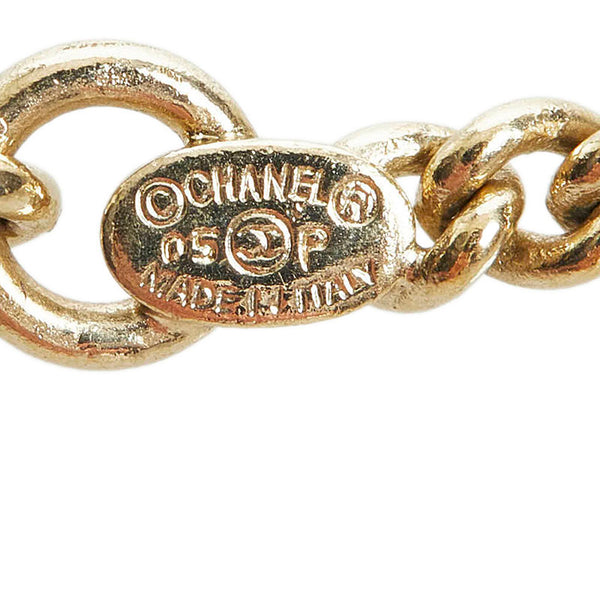 シャネル ココマーク ハートモチーフ ネックレス ゴールド ピンク メッキ レディース CHANEL 【中古】