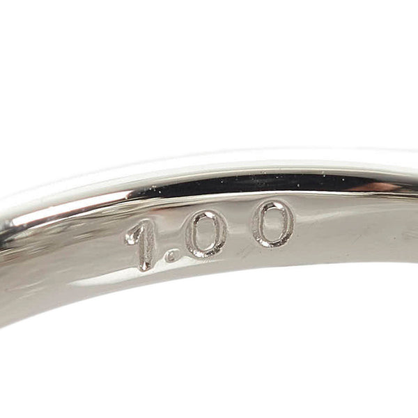 Pt900 プラチナ ダイヤ1.00 リング 指輪 レディース 10.5号 【中古】