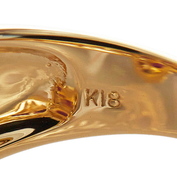 K18YG イエローゴールド ルビー1.55ct ダイヤ0.58ct リング 指輪 レディース 13号 【中古】