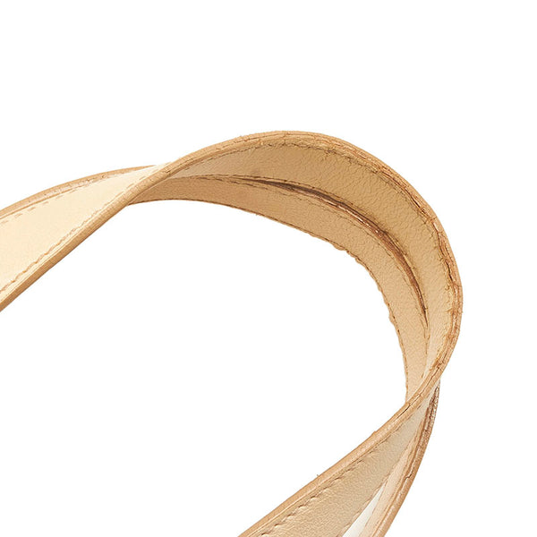 サンローラン ミューズ トートバッグ ホワイト アイボリー レザー レディース SAINT LAURENT 【中古】