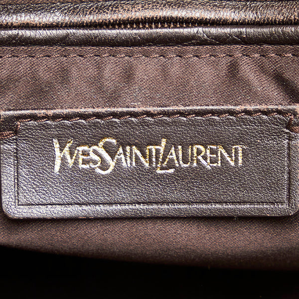 サンローラン ミューズ トートバッグ ホワイト アイボリー レザー レディース SAINT LAURENT 【中古】