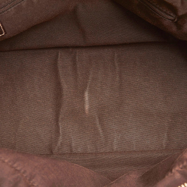 グッチ GGキャンバス プリンシー ハンドバッグ 161720 ベージュ ブラウン キャンバス レザー レディース GUCCI 【中古】