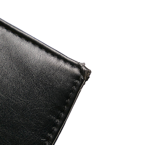 シャネル ノベルティー ポーチ ブラック レザー レディース CHANEL 【中古】