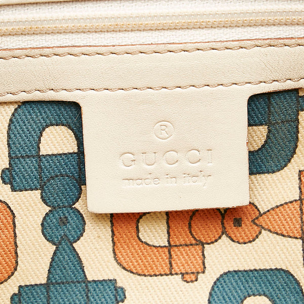 グッチ グッチシマ ハンドバッグ 145984 アイボリー レザー レディース GUCCI 【中古】